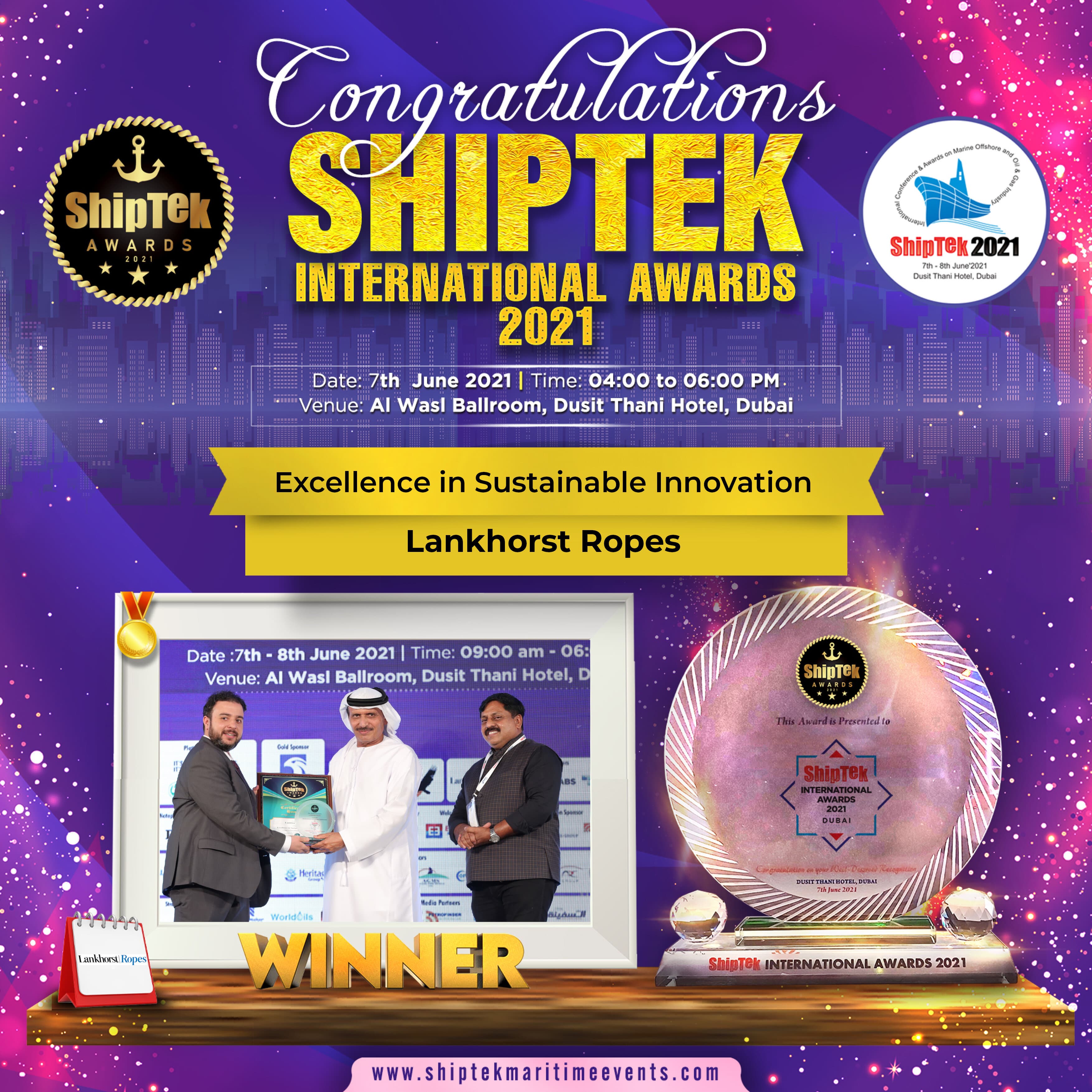 ShipTek2021 Winners